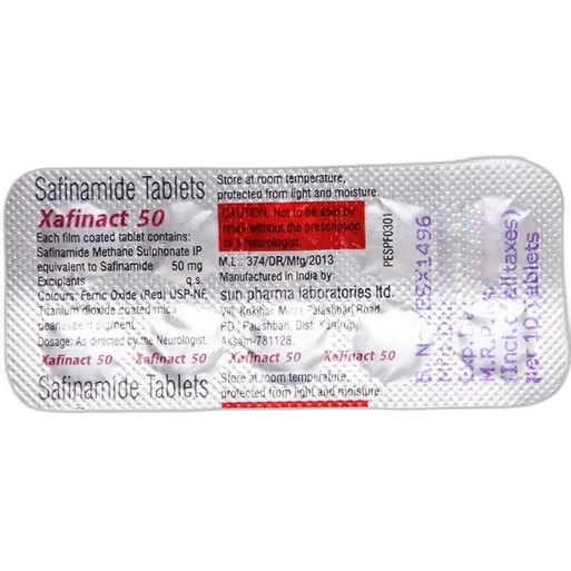 xafinact 50mg tablet 10's